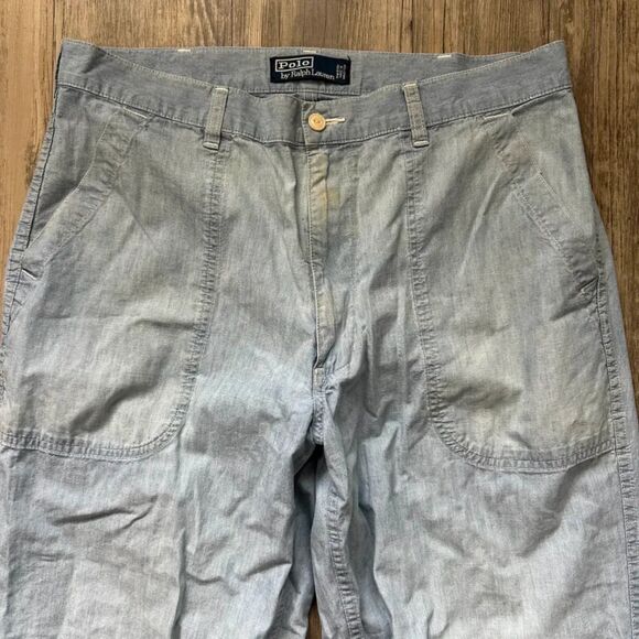 Vintage Polo Ralph Lauren HBT Pants Size 34X32 - Picture 2 of 7
